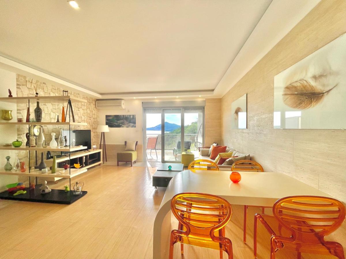 Seaview Apartments with Pool Przno - Podlicak Sveti Stefan Zewnętrze zdjęcie