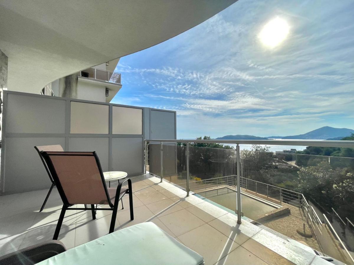 Seaview Apartments with Pool Przno - Podlicak Sveti Stefan Zewnętrze zdjęcie